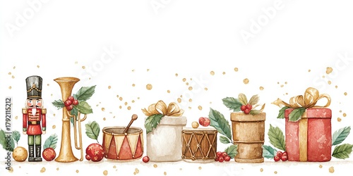 Nutcracker toy border