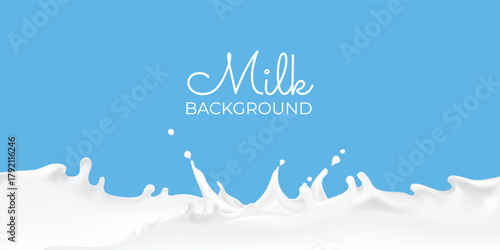 vector illustration of a milk background