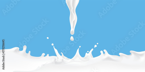 vector illustration of a milk background