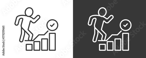 Self Actualization Icon Set Vector Collection Isolated In Black And White
