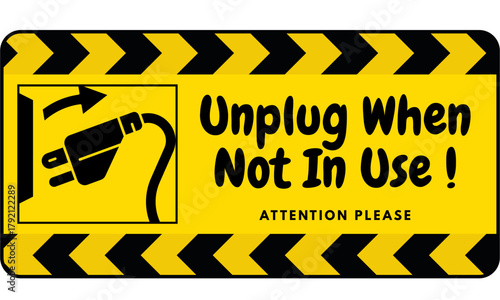 unplug when not in use 004