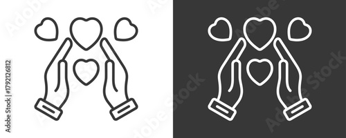 Gratitude Icon Set Vector Collection Isolated In Black And White