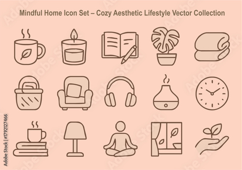 Mindful Home Icon Set ? Cozy ...