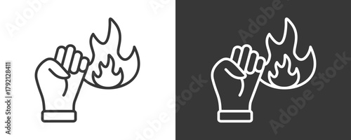 Courage Icon Set Vector Collection Isolated In Black And White