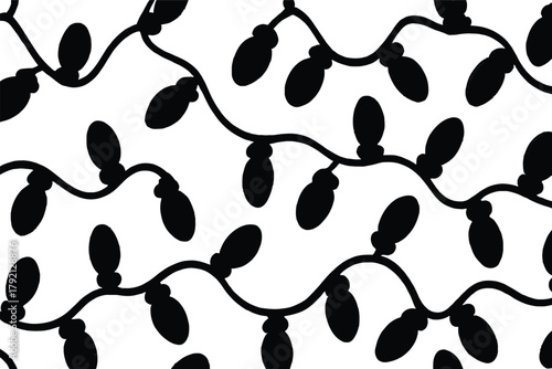 Seamless vector pattern illustration of pears, leaves, and hearts for nature-inspired print decoration