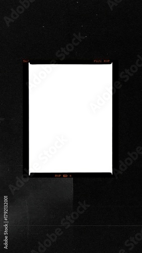 Vintage Film Frame Border with Distressed Edges - Professional Retro Film Effect for Video and Photo Editing - Authentic Aged Graphic Resource for Creative Digital Content Framing

