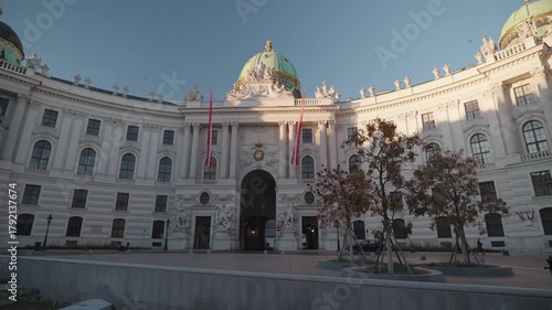 Hofburg Palace Michaelertrakt in Vienna Historic City Center Vienna, Austria
