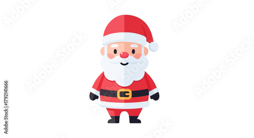 Cartoon Figure in Red Suit for Holiday Celebration