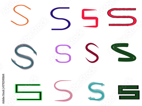 Modern creative unique corporate business s letter logo icon