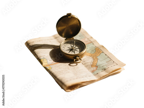 Map and Compass Transparent Background