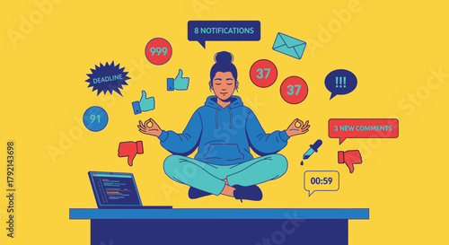 Finding peace amidst digital chaos and notifications