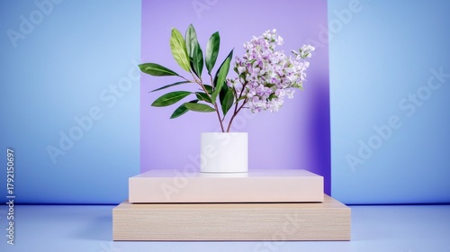 Minimalist E-commerce Platform Setup with Glowing Gradients and Stylish Arrangement