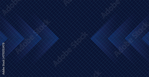 Techy Blue Arrow Grid Backdrop - Elegant Corporate Digital Design
