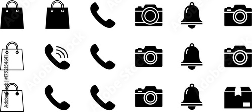 Set of various icons for web and mobile application