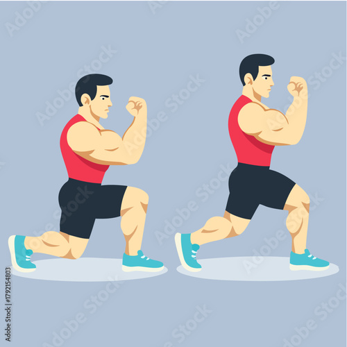 Lunges Exercise Illustration

