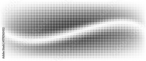 Dotted halftone gradient texture. Fading polka dot background. Repeated dots gradation pattern background. Black vanishing comic pop art overlay backdrop.