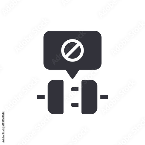 Disconnect Symbol Warning Sign Isolated Connection Problem