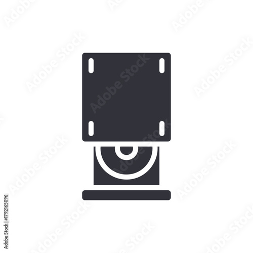 Digital Disc Drive Solid Symbol Storage Media Element
