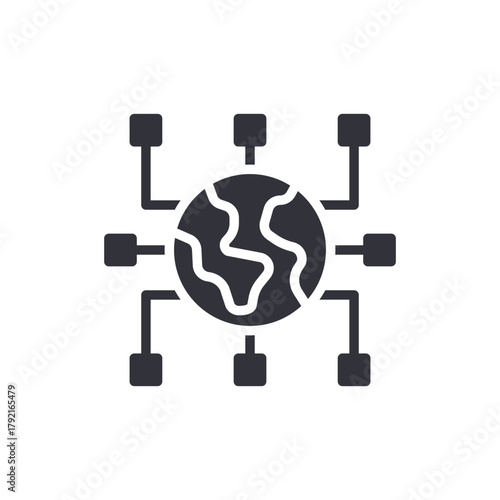 Worldwide Connection Global Network Technology Concept