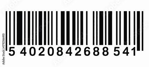 barcode  simple line icon for product codes, retail point of sale, inventory tracking, packaging, and digital commerce illustration