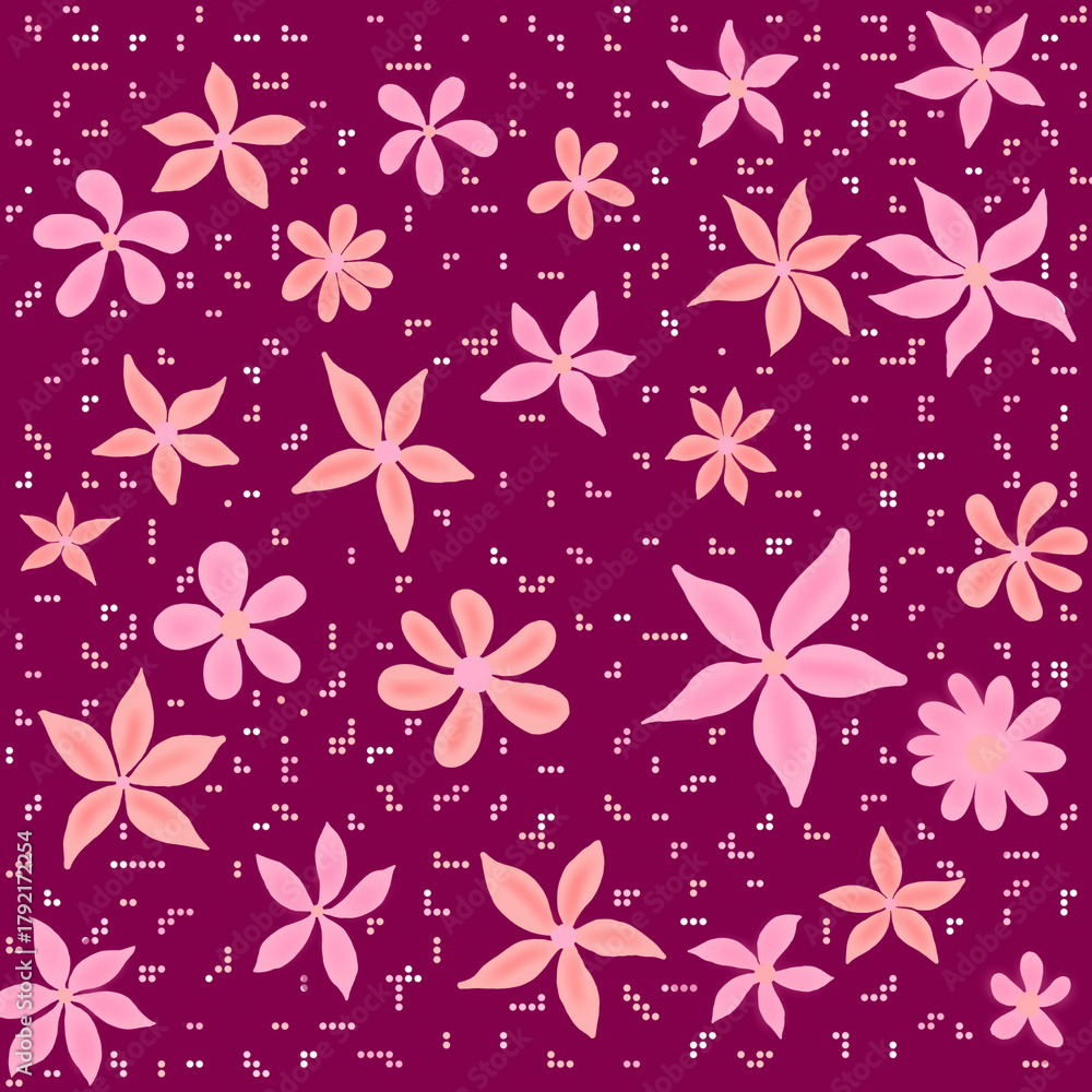 Fototapeta premium seamless floral background