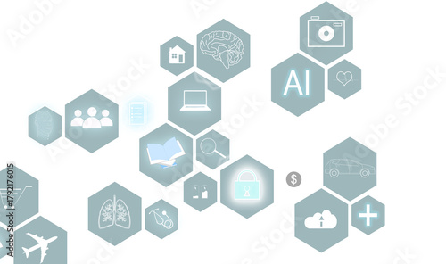 AI(Artificial Intelligence) concept. deep learning.