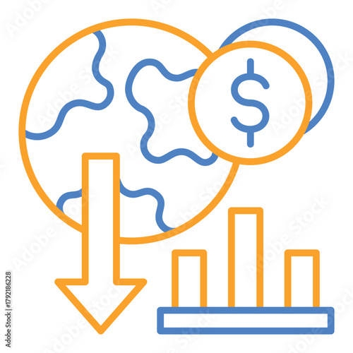 Economic crisis Icon