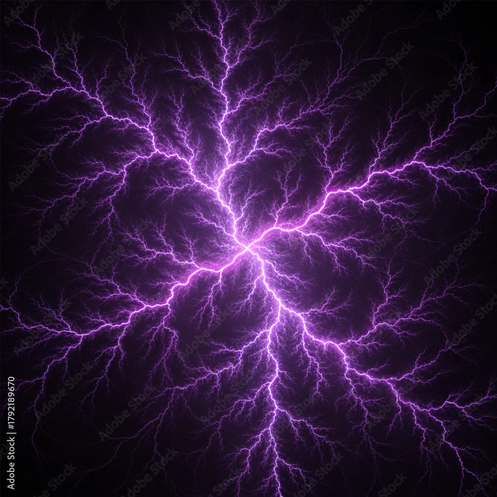 Obraz premium lightning in the night