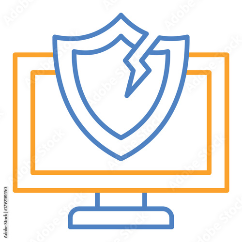 Broken shield Icon