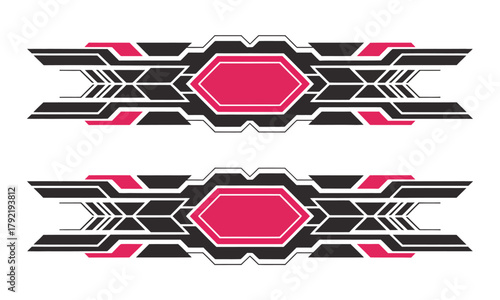 Racing stripes and car decals vector collection, sport vehicle stickers, tuning graphics, and motorsport branding elements for automotive customization, car wraps, performance design, and high-speed 