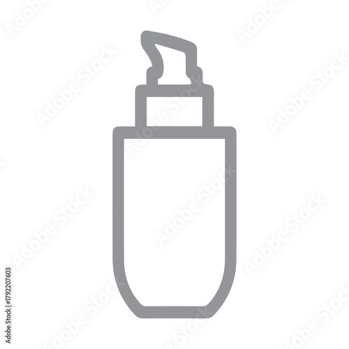 Cosmetic bottle outline