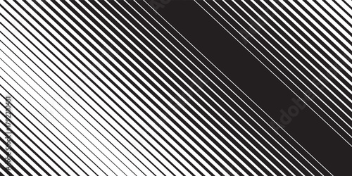 Black striped halftone gradient lines texture. Fading vertical stripes gradation background from thin to thick. abstract modern