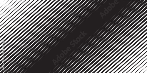 Black striped halftone gradient lines texture.