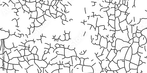 Vector the cracks concrete wall texture white and black. Grungy, grunge effect, grunge texture, dry land crack effect,	Abstract grunge black and white distressed texture background.