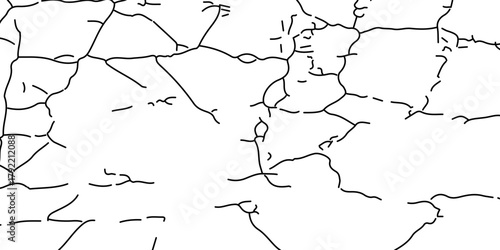 Vector the cracks concrete wall texture white and black. Grungy, grunge effect, grunge texture, dry land crack effect,	Abstract grunge black and white distressed texture background.