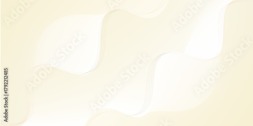 Abstract beige luxury background with gold lines. Elegant wave modern wallpaper. Template banner background for beauty products, sales, ads, events, web and pages