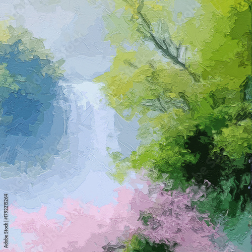 Obraz na plátně Various oil paintings, flowers, chrysanthemums, roses, peonies, butterflies, vil