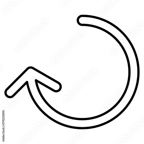 rotate pointer line icon with editable stroke