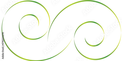 Bright green shiny glossy waves abstract background. Vector design