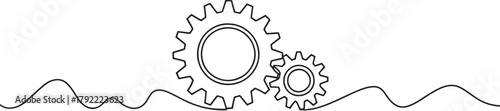 Unleash innovative problem solving with minimalist gears art for your next project or campaign