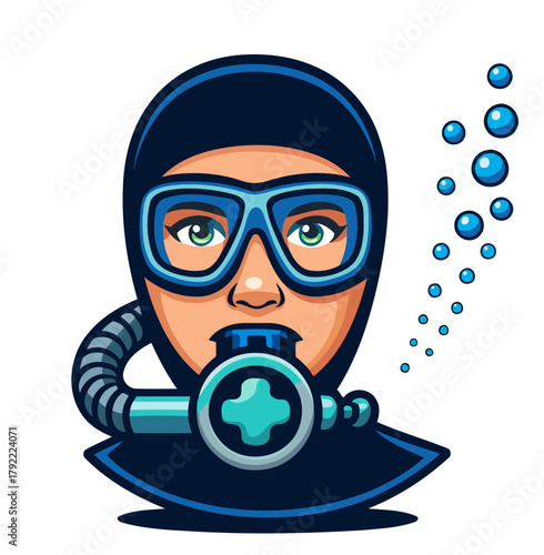 scuba diving vector
