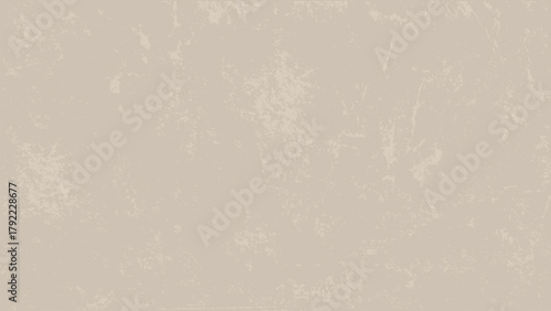 Beige pastel textured horizontal background. Wall with grunge noise effect in ecru. Cappuccino color media neutral monochrome template. Noise and dust overlay, vector graphics