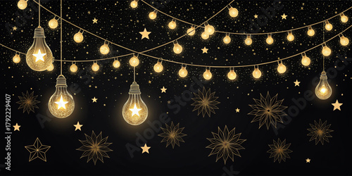 christmas background with candles