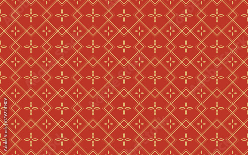 Lunar New Year Pattern - Red pattern design for Lunar or Chinese New Year.