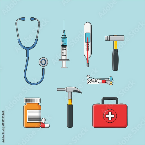 Young Muslim Boy Reading the Holy Quran Vector Art