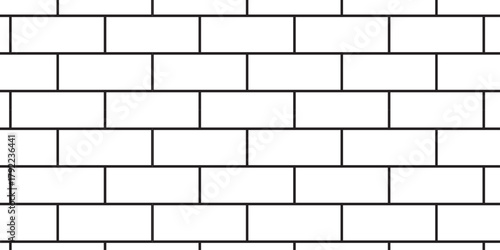 Seamless mosaic stone concrete wall surface tiles. White brick wall texture and solid bricks seamless pattern background.