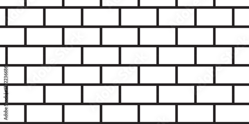 Seamless mosaic stone concrete wall surface tiles. White brick wall texture and solid bricks seamless pattern background.