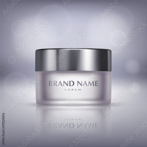 Art & Illustration of product mockup container for skincare or cosmetics