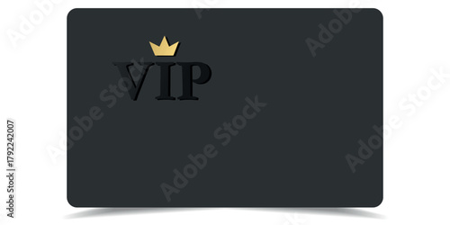 VIP gold card. Luxury texture template design. Golden Vip ticket on black background for invitation, club, award, casino, certificate. Exclusive premium card.