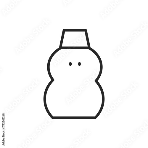 シンプルな雪マークのアイコン 天気